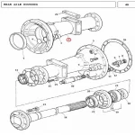 LH HOUSING AXLE MF240(10070 - 1897030)