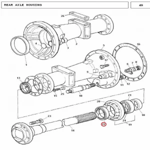 SEAL REAR AXLE (240)(10110 – 1195677)
