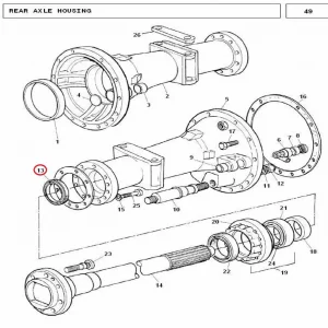 SEAL REAR AXLE (240)(10120 – 1195678)