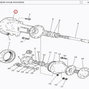 RH AXLE HOUSING 260/375/385(103300 – 13759143)