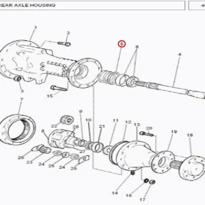 REAR SHAFT AXLE 260(103344 – 11678303)