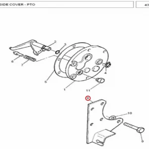 MOUNTING PLATE LH(103665 – 125773)
