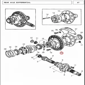 CROWN WHEEL 240/260 7 TEETH(108018 – 1108018)