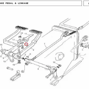 SCREW BRAKE PEDAL 240(11035 – 1361203)