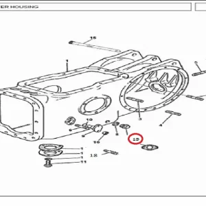 GASKET PIN PUMP SUPPORT(11084 – 111084)