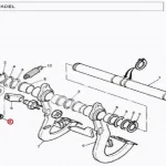 NUT MASTER CYL. ROD M8(113114 - 1113114)