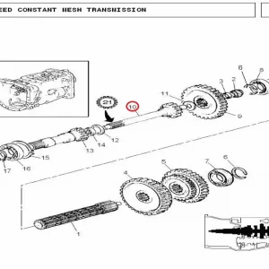 PINION M DRIVE SHAFT(128002 – 1128002)