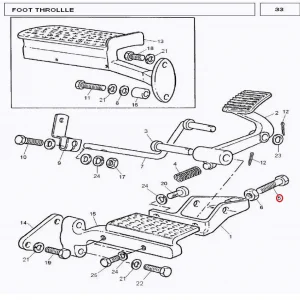 BOLT PEDAL STOP(13058 – 113058)