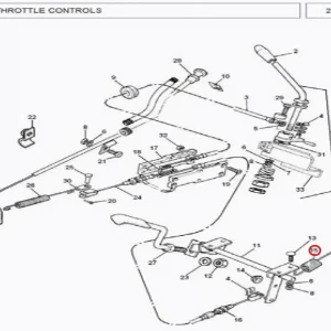 SPRING-THROTTLE PEDAL(133113 – 1133113)
