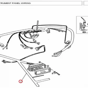 HARNESS INST.PANEL MF375/385(133301 – 13598248)