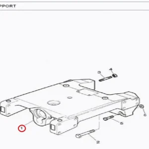 SUPPORT FRONT MF385(143003 – 13699322L)