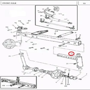ARM AXLE LH MF350/360(148300 – 1148300)