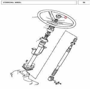 CAP STEERING WHEEL 260(16036 – 116036)