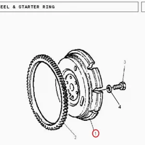 W/O RING FLY WHEEL MF240-260(18011 – 141112797)