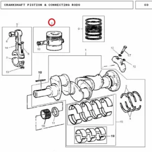 PISTON MF240(18041 – 189214)