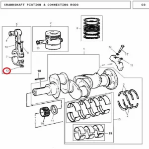 NUT CON ROD MF/240(18104 – 133221319)