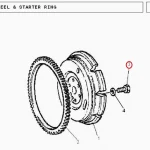 BOLT FLY WHEEL(18225 - 132162203)