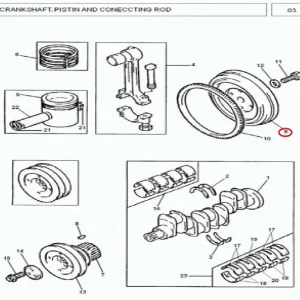 FLY WHEEL MF375 / 385(183014 – 141117084)