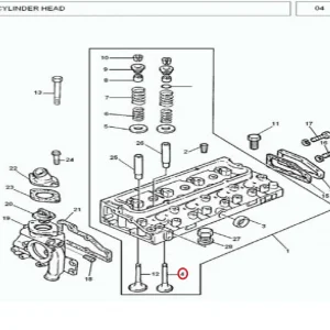 VALVE  EXHAUST 375/385(183021 – 13142A051)