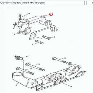 MANIFOLD EXHAUST(183039 – 13778H073)