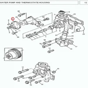PULLEY WATER PUMP -385(183133 – 131146013)