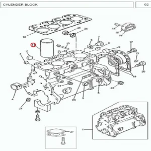 LINER CYLINDER BLOCK(183220 – 13135X033L)