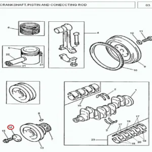 THRUST BLOCK (CRANK TIKKI)(183249 – 13242T001)