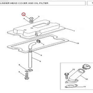 NUT TAPPET COVER(183250 – 13274A003)