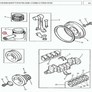 PIN GUDGEON MF/375(183254 – 13313M004L)