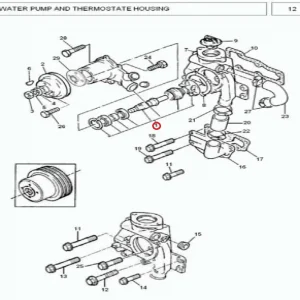 WATER PUMP MF375/385(183293 – 1U5MW0188)