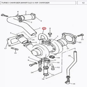 PIPE ASSY.(TURBO)(185031 – 1185031)