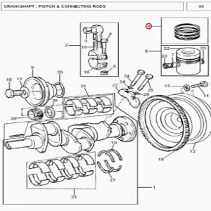 RING KIT MF260 – 14181A017P