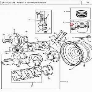 CIRCLIP PISTON MF/260 (185113 – 1185113)