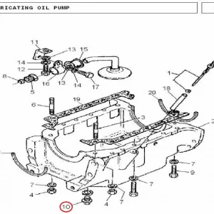 SUMP NUT MF240/375/385(18596 – 132186404)