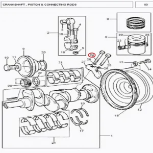 SCREW WEIGHT CRANKSHAFT(18663 – 12185189)