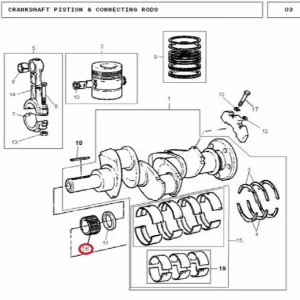 GEAR CRANKSHAFT 410132(18665 – 131163491)