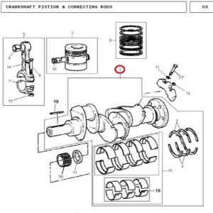 CRANKSHAFT WITHOUT GEAR MF240(18724 – 118724)
