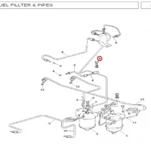 PIPE TANK/L PUMP  kala pipe(19075 – 119075S1)