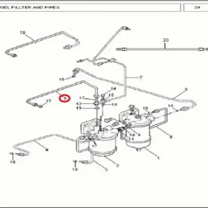 PIPE RETURN LEAK OFF FUEL TANK(198003 – 1198003)