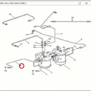 ASSY.PIPE FLT INJ PUMP(198004 – 1198004)