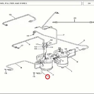 PIPE FILTER TO F.I.PUMP(198007 – 1198007)