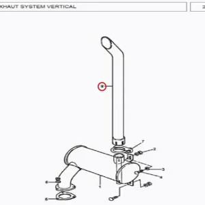 PIPE EXHAUST MF 375/385(203021 – 11696602)