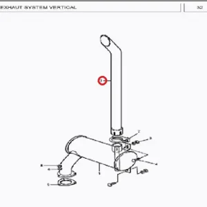 EXHAUST PIPE 350(208003 – 1208003)