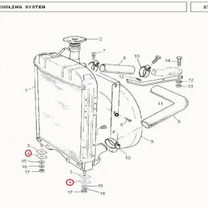 MOUNTING PAD RADIATOR(21005 – 121005)