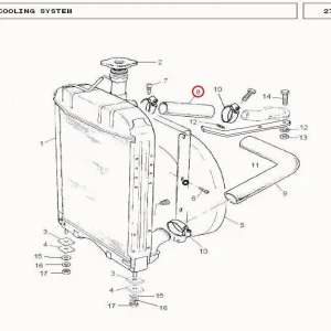HOSE UPPER RADIATOR MF240(21012 – 11869514)