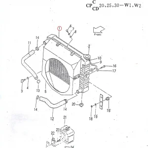 RADIATOR HELI(211003 – 821F403)