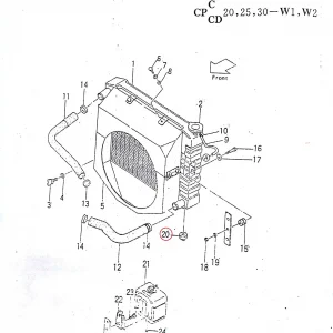 DAMPER RADIATOR(211005 – 8211005)