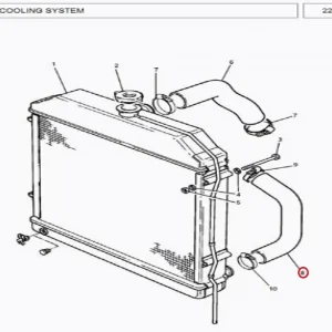 HOSE RADIATOR LOWER MF 385(213040 – 11695562)