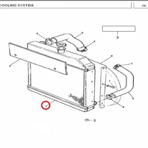 RADIATOR WITH CAP MF360(218001 – 1218001)