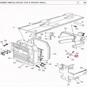 BRACKET FUSE BOX(23144 – 123144)